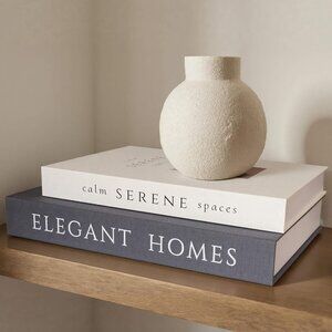 Decorative Books Set of 2 Faux Books Storage Box Modern Home Decor Coffee Table